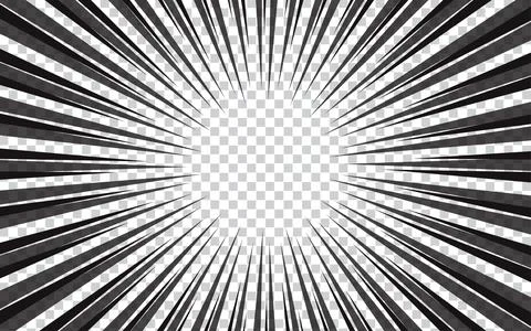 Radial lines background for comic books. Stock Illustration