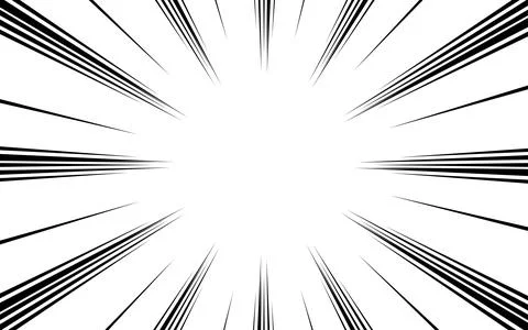 Radial lines background for comic books. Manga speed frame, superhero actio.. Stock Illustration