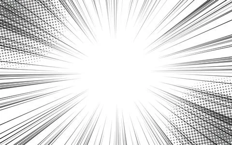 Radial lines background for comic books. Manga speed frame, superhero actio.. イラスト素材