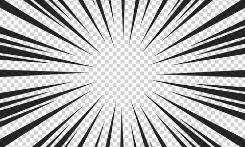 Radial lines background for comic books. Manga speed frames, superhero acti.. Illustrazione stock