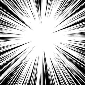 Radial lines for comic book vector explosion texture design Stock Illustration