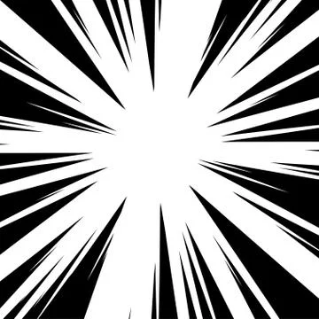 Radial lines for comic book vector explosion texture design Stock Illustration