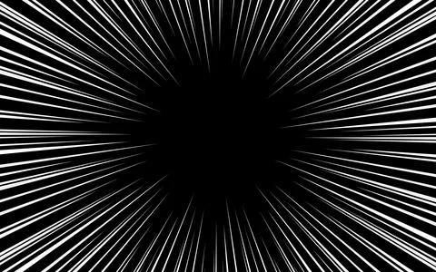 Radial lines in comics. Comic background with lines of motion and speed. Ve.. イラスト素材
