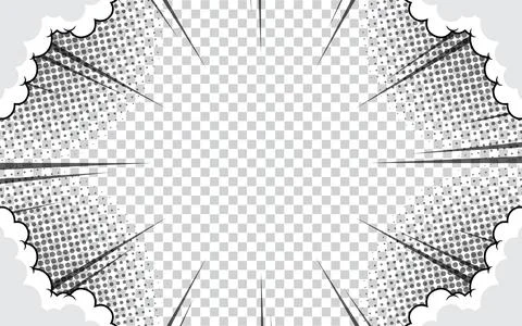 Radial lines in comics. Comic background with lines of motion and speed. Ve.. Stock Illustration