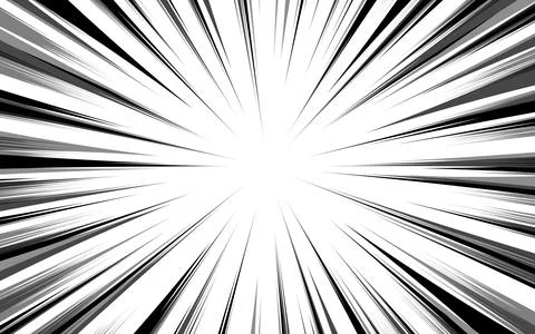 Radial lines in comics. Comic background with lines of motion and speed. Ve.. Stockillustratie