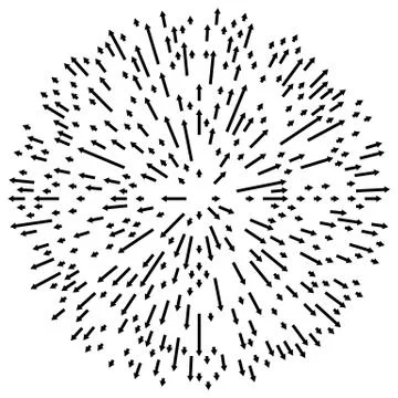 Radial lines element. Abstract radiating irregular lines 스톡 일러스트
