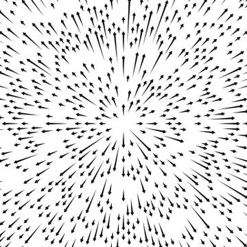 Radial lines element. Abstract radiating irregular lines 스톡 일러스트