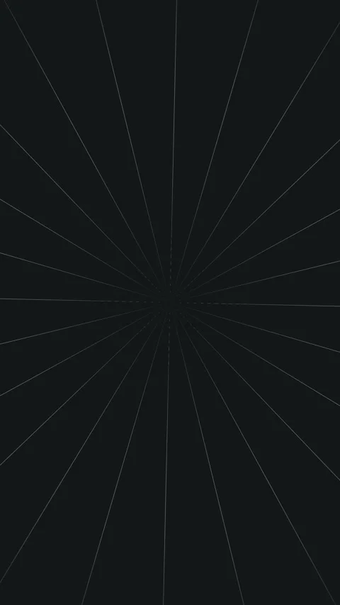 Radial lines radiate from black square, forming turbine-like pattern Stock Footage 329291010