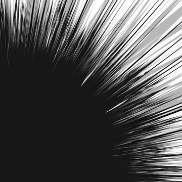 Radial lines rays, beams abstract illustration. Radiating random lines concen Stock Illustration