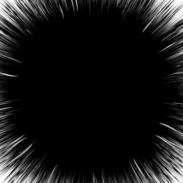 Radial lines rays, beams abstract illustration. Radiating random lines concen Stock Illustration