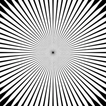 Radial lines, rays, beams circular pattern. Sunburst, starburst with concentr Illustrazione stock