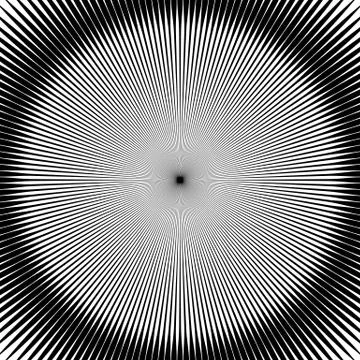Radial lines, rays, beams circular pattern. Sunburst, starburst with concentr Stock Illustration