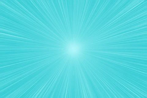 Radial lines of warp effect (light blue) Stock Illustration
