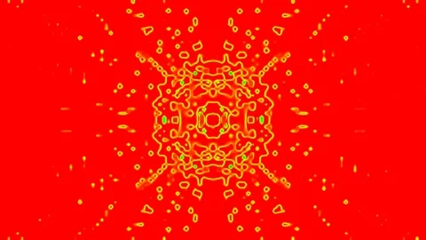 Radial Mandala Background Loop BLobs Stock Footage 323408846