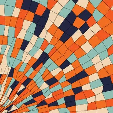 Radial   mosaic - vector illustration イラスト素材