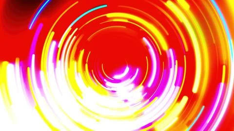 Radial neon lines Illustrazione stock