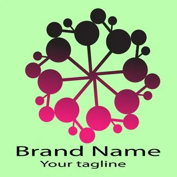 Radial Nodes logo イラスト素材