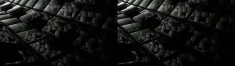 Radial Panel Tunnel - Stereoscopic 3D Stock Footage 12316786
