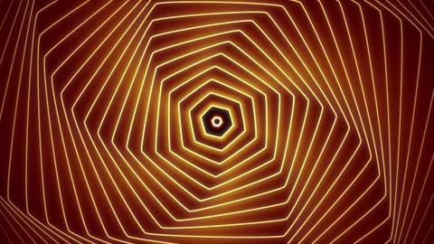 A radial pattern of abstract futuristic lines. Bee honeycomb pattern. Rear ba Stock Footage 270372802