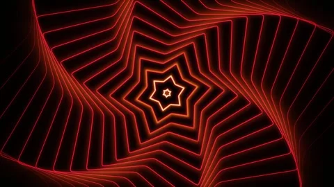 A radial pattern of abstract futuristic waves. Orange star. Backdrop. Stock Footage 270372782