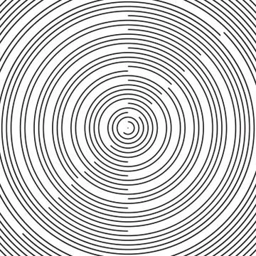 RAdial pattern background Vector radial black background pattern on white Illustrazione stock