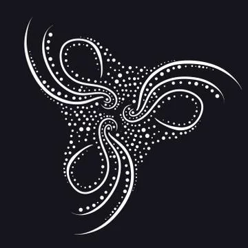 Radial pattern for the texture or basic design of the site in the form of an Stock Illustration