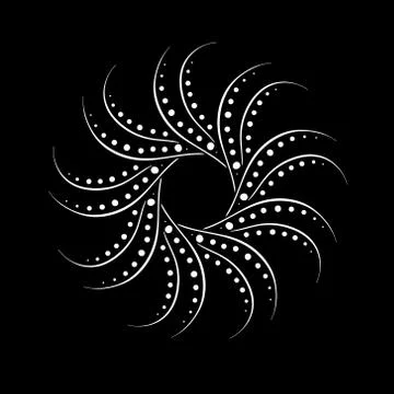 Radial pattern for the texture or basic design of the site in the form of an Stock Illustration