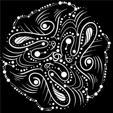 Radial pattern for the texture or basic design of the site in the form of an  Stock Illustration