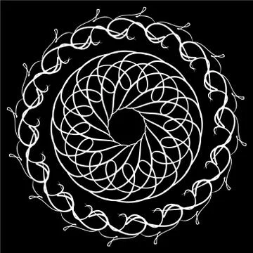 Radial pattern for the texture or basic design of the site in the form of an  Stock Illustration