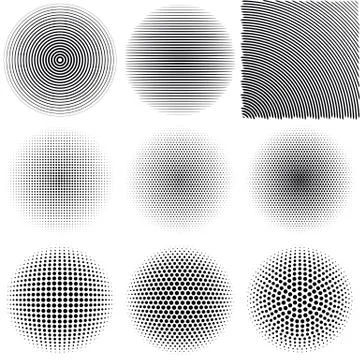 Radial patterns Stock-Illustration