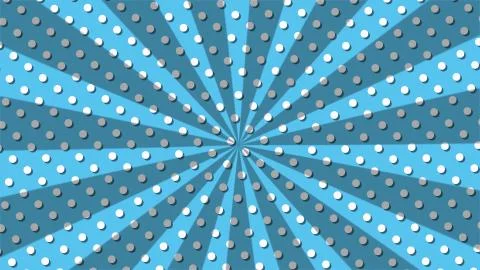 Radial Polka dot background Illustrazione stock