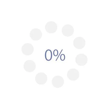 Radial progress infographic chart design template Stock Illustration