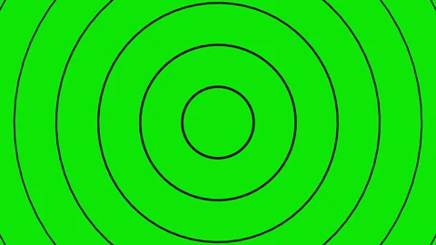 Radial radar green screen. Basic ultrasonic signal motion. Technology template Stock Footage 248928927