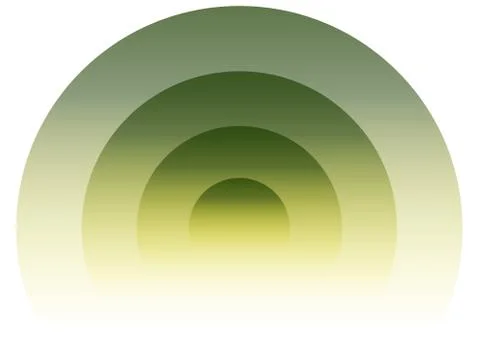 Radial, radiating circular element. Graphics for transmission, emission, radi Stock Illustration