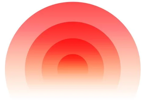 Radial, radiating circular element. Graphics for transmission, emission, radi 스톡 일러스트