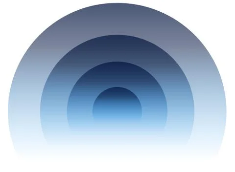 Radial, radiating circular element. Graphics for transmission, emission, radi Illustrazione stock