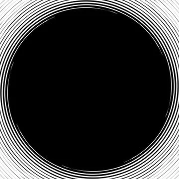 Radial, radiating lines abstract element. Circular pattern of rays, beams. Ri Illustrazione stock