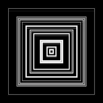 Radial / radiating squares pattern Illustrazione stock