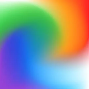 Radial rainbow gradient background. Blurred vortex bright abstract wallpaper Stock Illustration