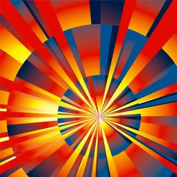 Radial rays background Stock Illustration