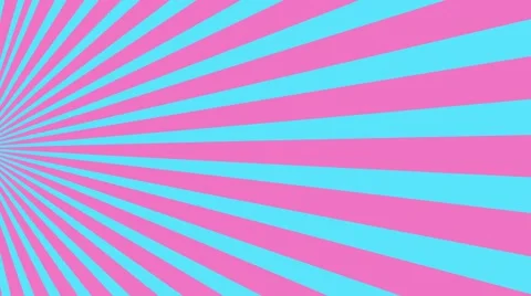 Radial rising sun burst loop geometric motion background neon pink and blue Stock Footage 61643174