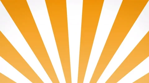 Radial rising sun burst loop geometric motion background white orange Stock Footage 61767926