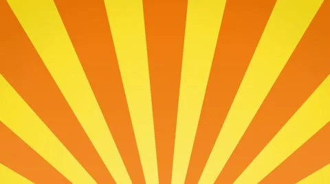 Radial rising sun burst loop geometric motion background yellow and orange Video stock 61768509