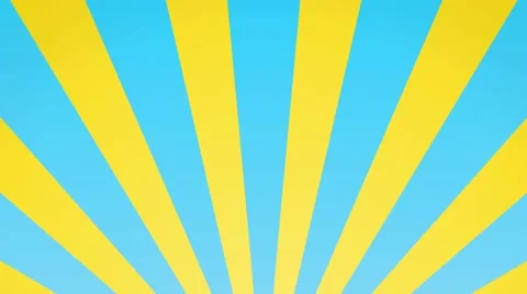 Radial rising sun burst loop geometric motion background yellow and blue 스톡 동영상 61768624