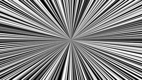 Radial shockwave anime speed lines on black background seamless loop 스톡 동영상 337609271