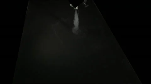 Radial Smoke shoots down at surface HD Video stock 35578729