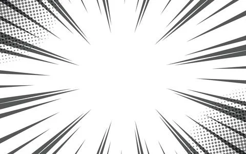 Radial speed lines background. Comic book explosion lines wallpaper. Stock Illustration