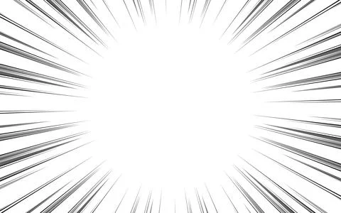Radial speed lines background for comic books. Monochrome explosion backgro.. Stock Illustration