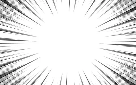 Radial speed lines background for comic books. Monochrome explosion backgro.. イラスト素材