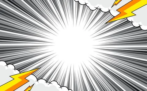 Radial speed lines background. Comic explosion lines wallpaper. Abstract bl.. イラスト素材